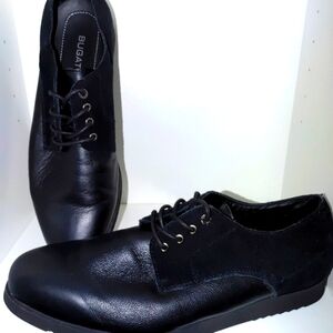 Bugatchi Men's Leather/Suede Black Shoes Size 11